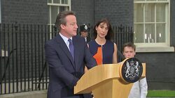 David Cameron Thanks Everyone Who Has Supported Him During His Time In Office News Clip