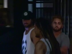 Brody Jenner departs from WarwickÂ in Los Angeles Stock Footage