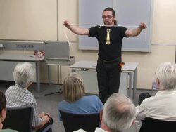 HD: Audience Give Applause To Magician Stock Footage