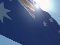 Australia Flag High Quality - Looping Stock Footage