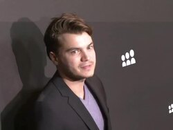 Emile Hirsch at New Myspace Launch Event on 6/12/13 in Los Angeles, CA. Stock Footage