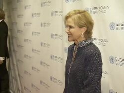 President of The Rockefeller Foundation Judith Rodin at United Nations Every Woman Every Child Dinner 2012 Stock Footage