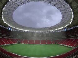 Mane Garrincha National Stadium In Brasilia Stock Footage
