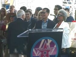 Dedication of James Doohan's Star on the Hollywood Walk of Fame Stock Footage