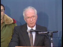 GAZA: YITZHAK RABIN / YASSER ARAFAT SETTLEMENT TALKS News Clip