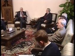 Interim Palestinian leader Abbas and PM Qureia on visit News Clip