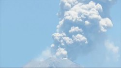 Colima volcano erupting Instructional Video