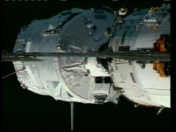 European space freighter docks with International Space Station News Clip