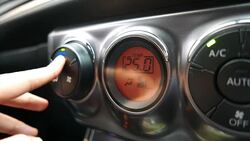 Air conditioning in the car. Stock Footage