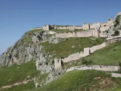 Castle, Accrocorinthos, Greece Stock Footage
