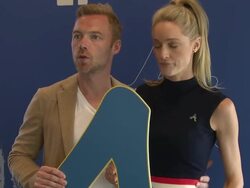 Ronan Keating & Storm Uechtritz at Diana Awards showcase event on 9th July 2015 in London, England. Stock Footage