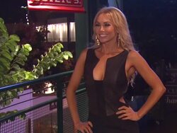 Kym Johnson at Joey Fatone And Kym Johnson Host After Party For Premiere Of Dancing With The Stars At Mixology 101 on 9/24/12 in Los Angeles, CA. Stock Footage