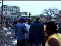 WARNING GRAPHIC VIDEO: New footage taken just after the earthquake in Haiti shows scores of people flooding the street including those trying to find a place to take the injured News Clip