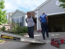 Movers keeping busy with hot real estate market in Aurora, Colorado Stock Footage