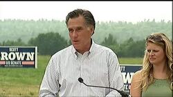 Mitt Romney returned to the same New Hampshire farm Wednesday where he launched his last presidential campaign. This time, he was there to endorse Scott Brown's bid for US Senate in New Hampshire. (July 2) News Clip