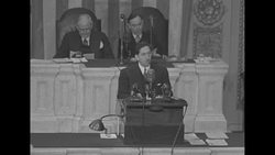 President Miguel Aleman of Mexico appears before joint session of the United States Congress News Clip