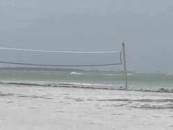 Beach volleyball net Stock Footage