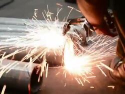 gas welding Stock Footage