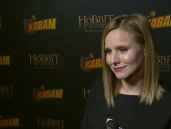 INTERVIEW - Kristen Bell on if she's a Hobbit fan at "The Hobbit: The Desolation Of Smaug Expansion Pack" Hits The Red Carpet Stock Footage