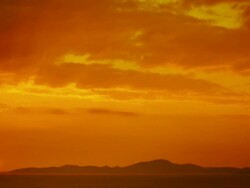 Orange sunset Stock Footage