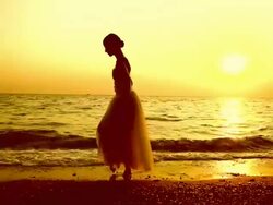 beautiful ballerina dancing Stock Footage