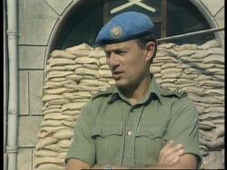 Bosnia - Sir Michael Rose On Arms Embargo News Clip
