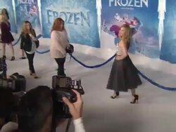 Kristen Bell at Walt Disney Animation Studios''Frozen' Los Angeles Premiere in Hollywood, CA, on 11/19/2013. (Footage by WireImage Video/Getty Images) Stock Footage