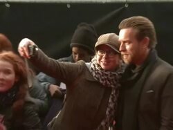 Ewan McGregor at Salmon Fishing In The Yemen European Premiere at ODEON Kensington on April 10, 2012 in London, England. Stock Footage