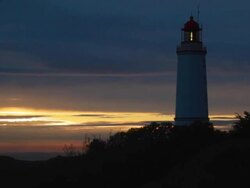 Sunrise lighthouse time lapse Stock Footage