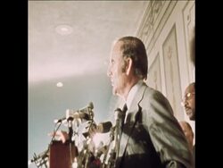 SYND 10-7-72 SENATORS MCGOVERN, MUSKIE AND HUMPHREY ADDRESS BLACK CAUCUS News Clip