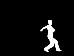 Dancer Silhouette Stock Footage