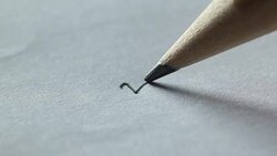 Breaking Pencil Nib Stock Footage