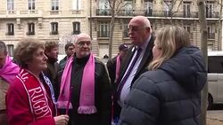 CLEAN : Rugby: Stade Francais fans protest against merger with Racing 92 News Clip