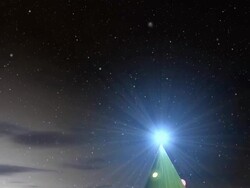 Christmas in North Pole with snow Stock Footage