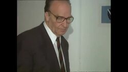 Siege of Sarajevo during Bosnian War - Alija Izetbegovic in Presidency building News Clip