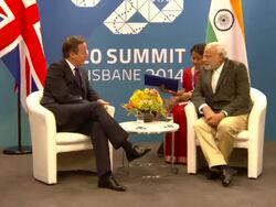 G20 Summit In Brisbane David Cameron meets India Prime Minister Narendra Modi News Clip