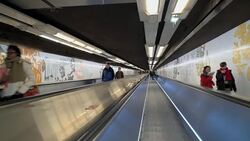 Subway people mover Stock Footage