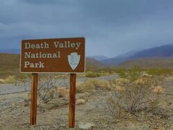 Death Valley Sign, California Stock Footage