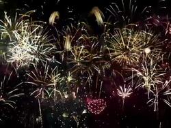 Loopable Fireworks Stock Footage