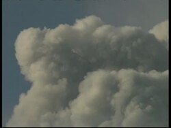 CU grey smoke and ash cloud, zoom out to WA, Mount Tunguragua, Ecuador Stock Footage