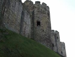 Old Castle Turret (16) Stock Footage