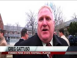 Penn State football players past and present made a somber pilgrimage to the campus spiritual center Tuesday for Joe Paterno, attending a viewing for the coach who helped shape the university for more than a half century. News Clip