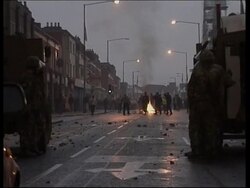 UK: N.IRELAND: BELFAST: VIOLENCE CONTINUES News Clip