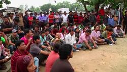 Protesters form human chain over working conditions in clothing industry News Clip