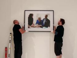 The Seventh Annual Macmillan De'Longhi Art Exhibition And Auction Is Launched Stock Footage