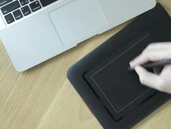 Digital artist pen Stock Footage