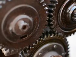 GEARS ROTATING LOOP Stock Footage