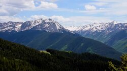 Close Up Aspen Wilderness National Forest Land Time-Lapse of Epic Elk Mountain Valley on Top Aspen Ski Resort Stock Footage