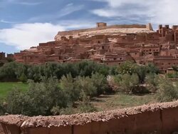 Ksar of Ait Benhaddou general view Stock Footage