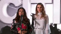 SPEECH -  Salma Hayek Pinault, Queen Rania of Jordan at 2016 Global Citizen Festival In Central Park To Solve The World's Biggest Challenges Stock Footage